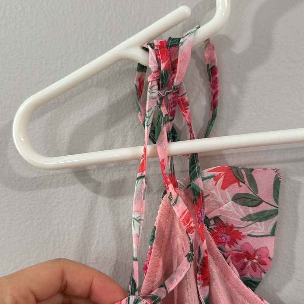 NWT Koko and Mason Nordstrom floral ruffle mini babydoll dress croquette - Picture 4 of 6